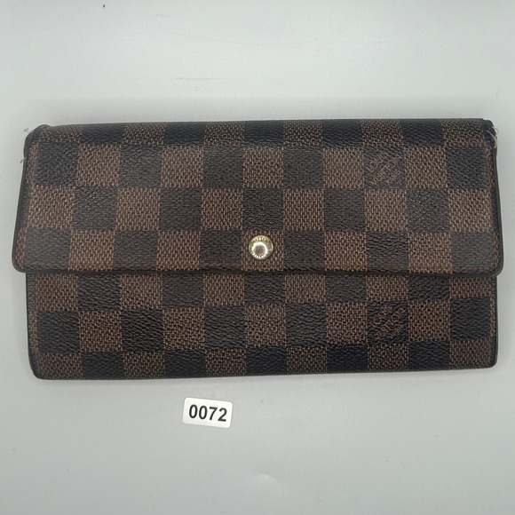 Louis Vuitton Handbags - Louis Vuitton Damier Ebene Canvas Long Wallet Zippy #72